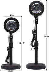 Sunset Lamp Projector 16 Color LED Light Desk Rainbow Night Light 360° Rotation Romantic Sunlight for Bedroom, Party, Photography with Remote (Sunset Lamp)