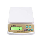 Digital Kitchen SF-400A 10kg Multipurpose LCD Screen Digital Weighing Measure Scale Machine for Measuring Fruits, Spice, Food, Vegetable (White, 10 Kg Max Capacity)